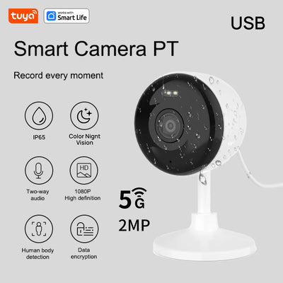 Tuya Smart 1080p WiFi Security Camera With 2 Way Audio And Motion Tracking by stepyours.com