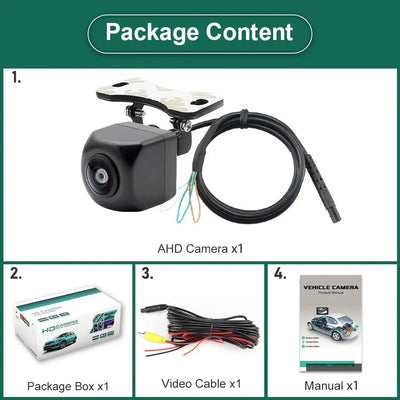 GreenYi AHD Car Rear View Camera 170 Degree Fisheye HD Night Vision Waterproof - stepyours.com