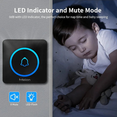 Meian Smart Wireless Doorbell IP65 Waterproof 60 Songs - stepyours.com