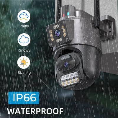 ICSEE 4K Dual Lens WIFI Camera - 2K Dual Screen PTZ Outdoor Security - stepyours.com