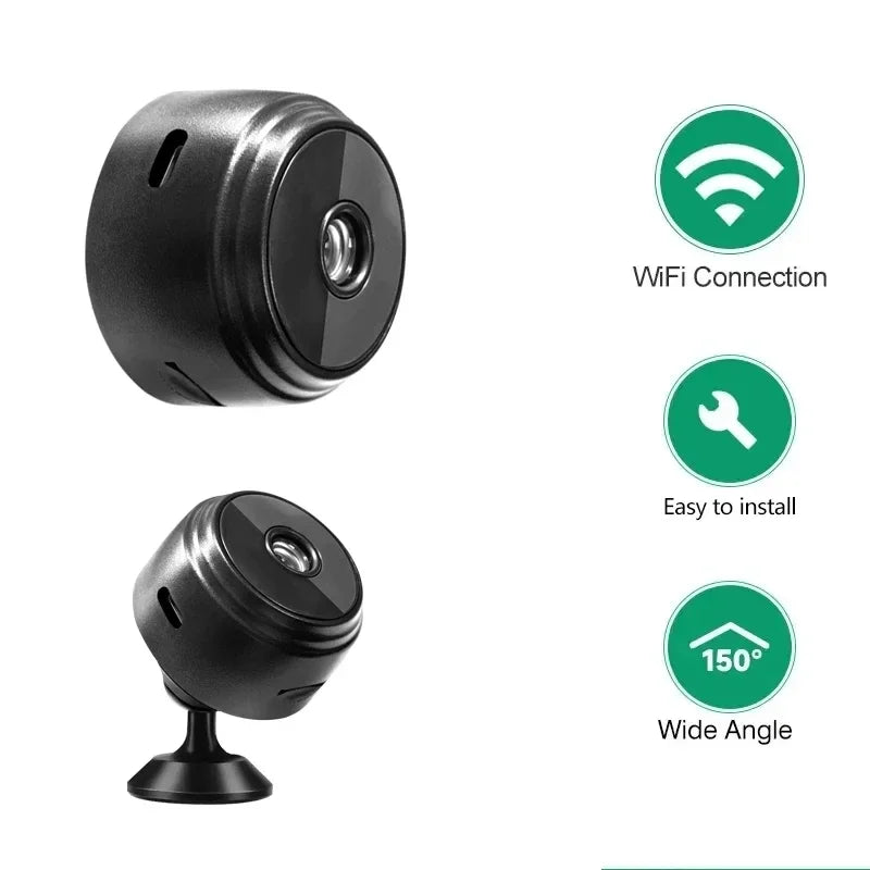 A9 Mini Camera - 1080P WiFi Security for Home Surveillance and Remote Monitoring by stepyours.com