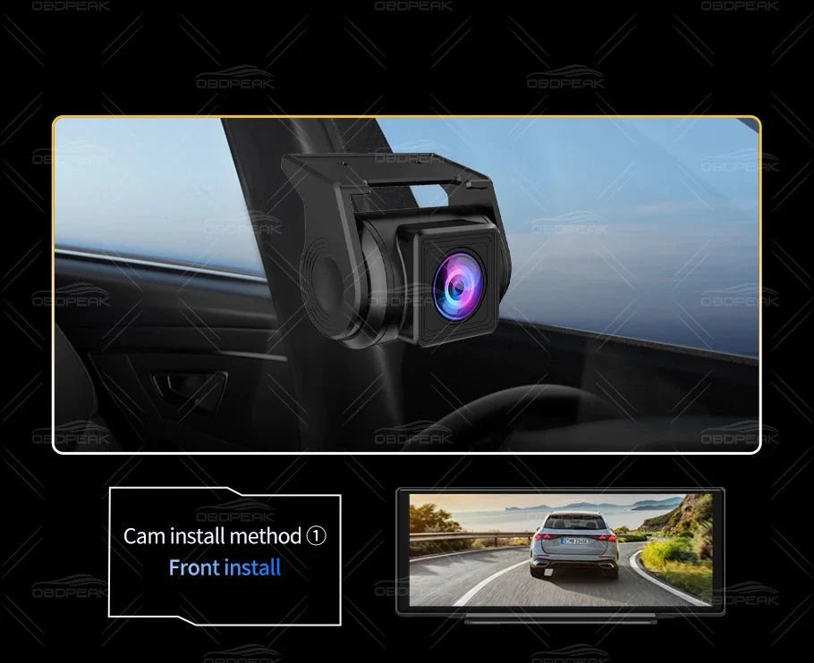 FHD 1080P Car Rear View Camera Waterproof For DVR Dashcam T30 K50 - stepyours.com