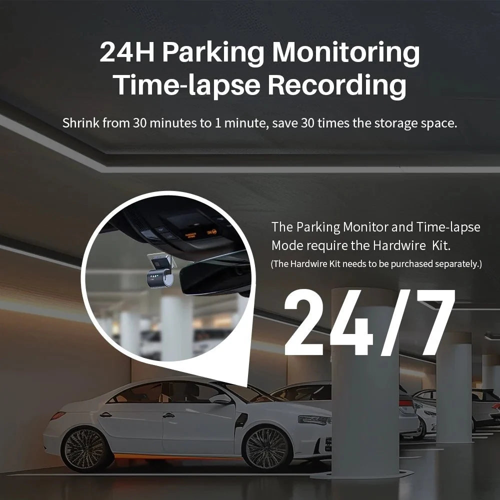 Kawa Mini 3 Pro 2K Car Dash Cam With WiFi App Voice Control Parking - stepyours.com