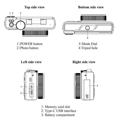 Amorus 75MP Digital Camera 5.7K Video 18x Zoom WiFi Vlog Camera - stepyours.com