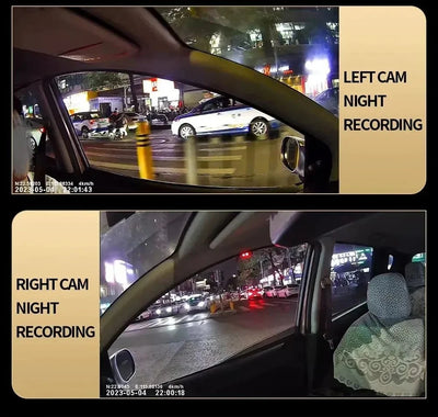 4 Channel 360 Dash Cam With 1080P Front Left Right Rear 24H Parking - stepyours.com