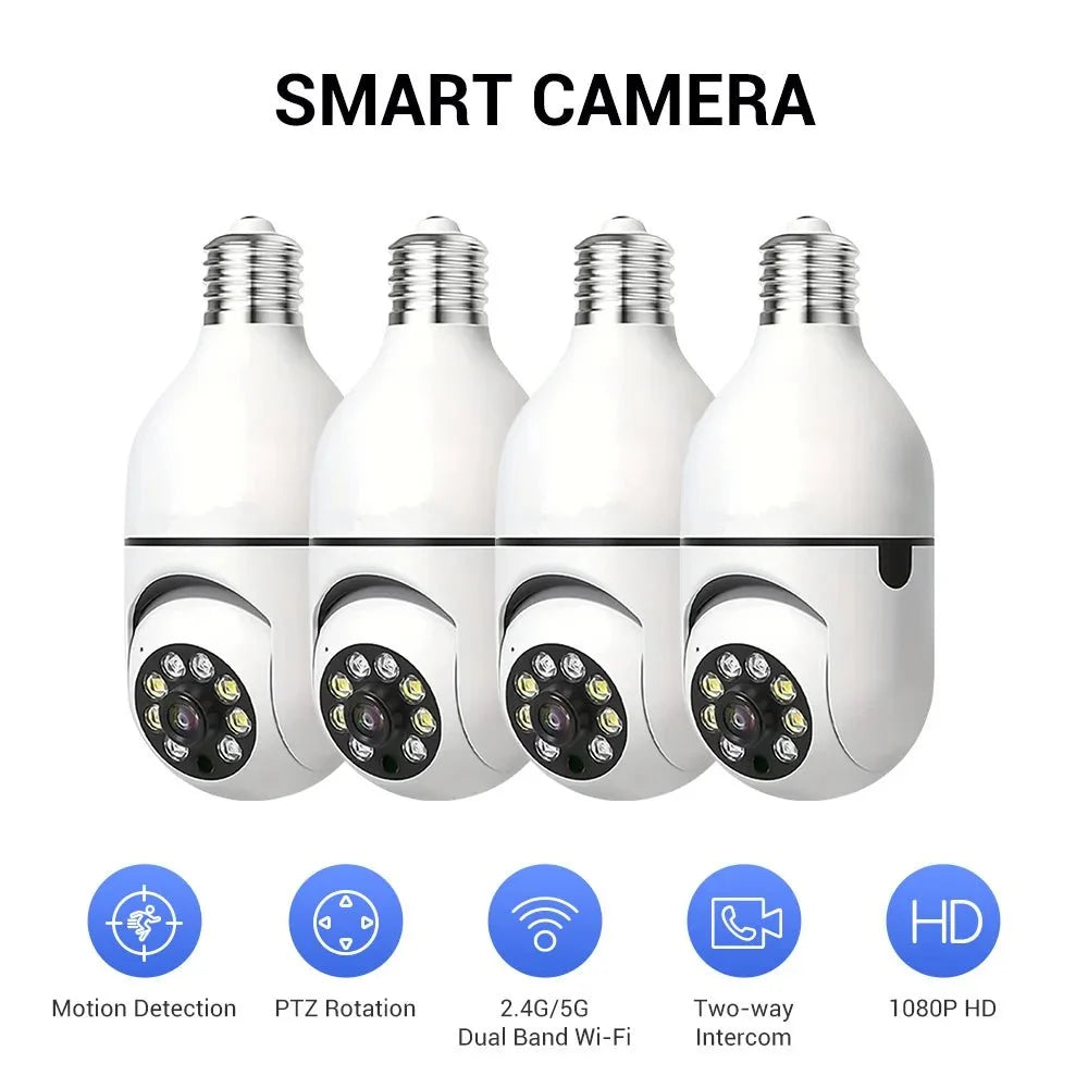 Ease Life App Light Bulb Security Camera Outdoor Wireless 5GHz 360 Degree E27 - stepyours.com