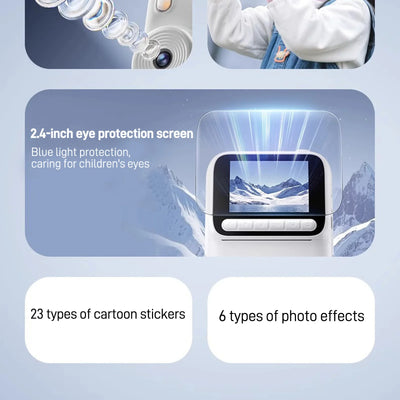 Kids Color Printing Instant Camera 32GB 1080P Digital Photo Video Gift - stepyours.com
