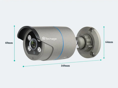 Techage AI PoE 4K Outdoor Security Camera With Two Way Audio For NVR - stepyours.com