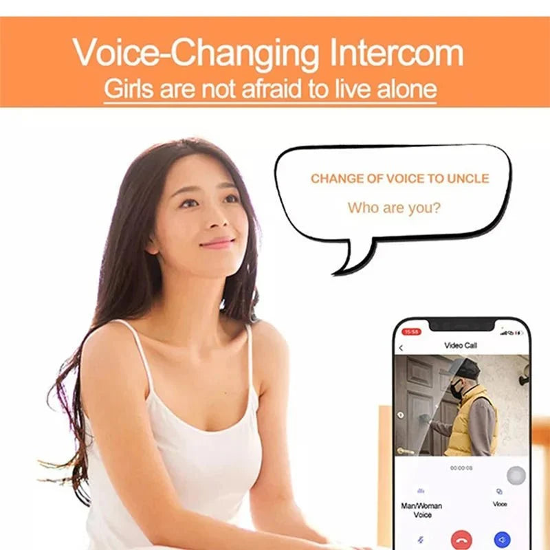 Tuya WiFi Video Doorbell Rechargeable Battery Two Way Audio - stepyours.com