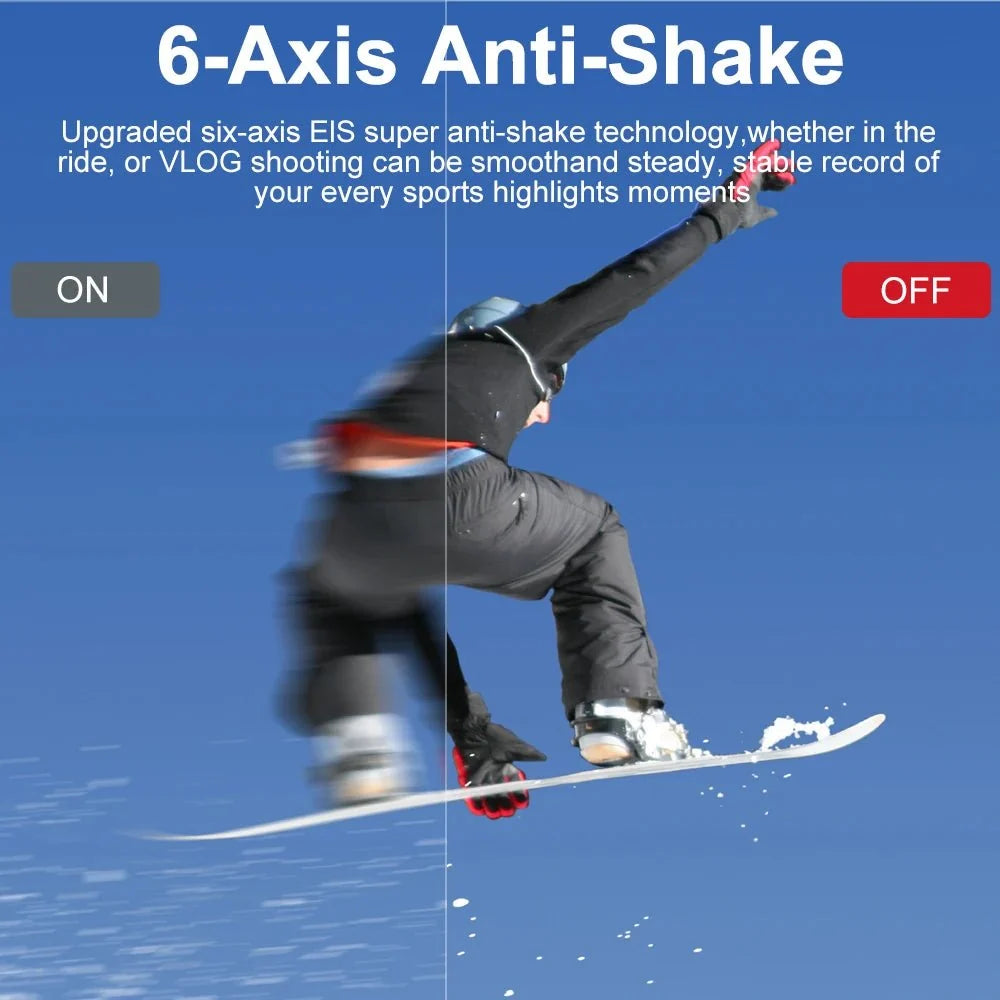 Ourlife MTR60 Action Camera 5K 30FPS Waterproof 2 Inch Touch LCD 4K60FPS WiFi - stepyours.com