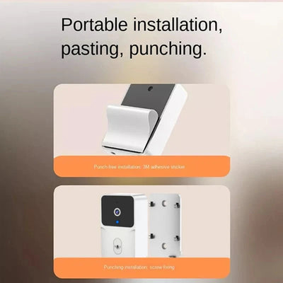 Tuya WiFi Video Doorbell Rechargeable Battery Two Way Audio - stepyours.com