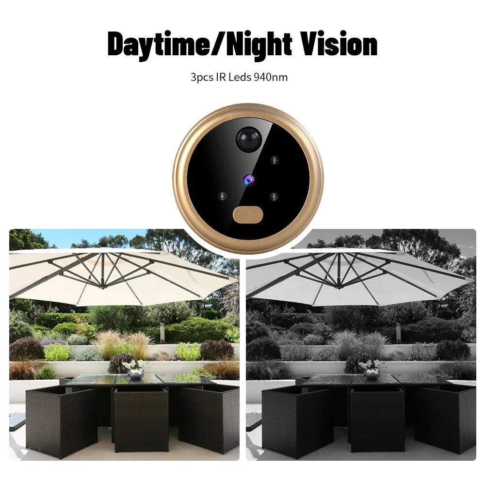2.8 Inch LCD Peephole Door Camera With IR Night Vision - stepyours.com