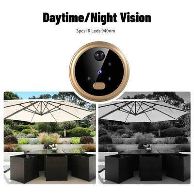 2.8 Inch LCD Peephole Door Camera With IR Night Vision - stepyours.com