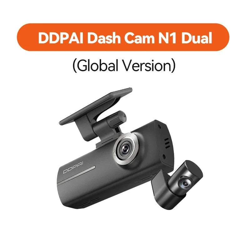 DDPAI Dash Cam N1 Dual Front And Rear Night Vision 1296P App Control - stepyours.com
