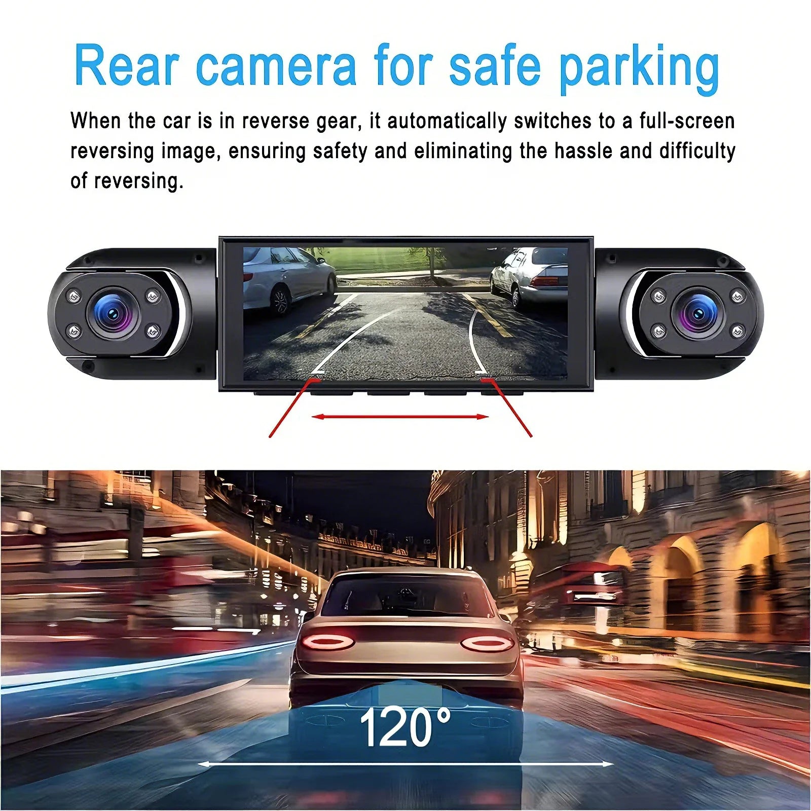4 Channel Dash Cam With Front And Rear Night Vision Quad Vehicle DVR - stepyours.com