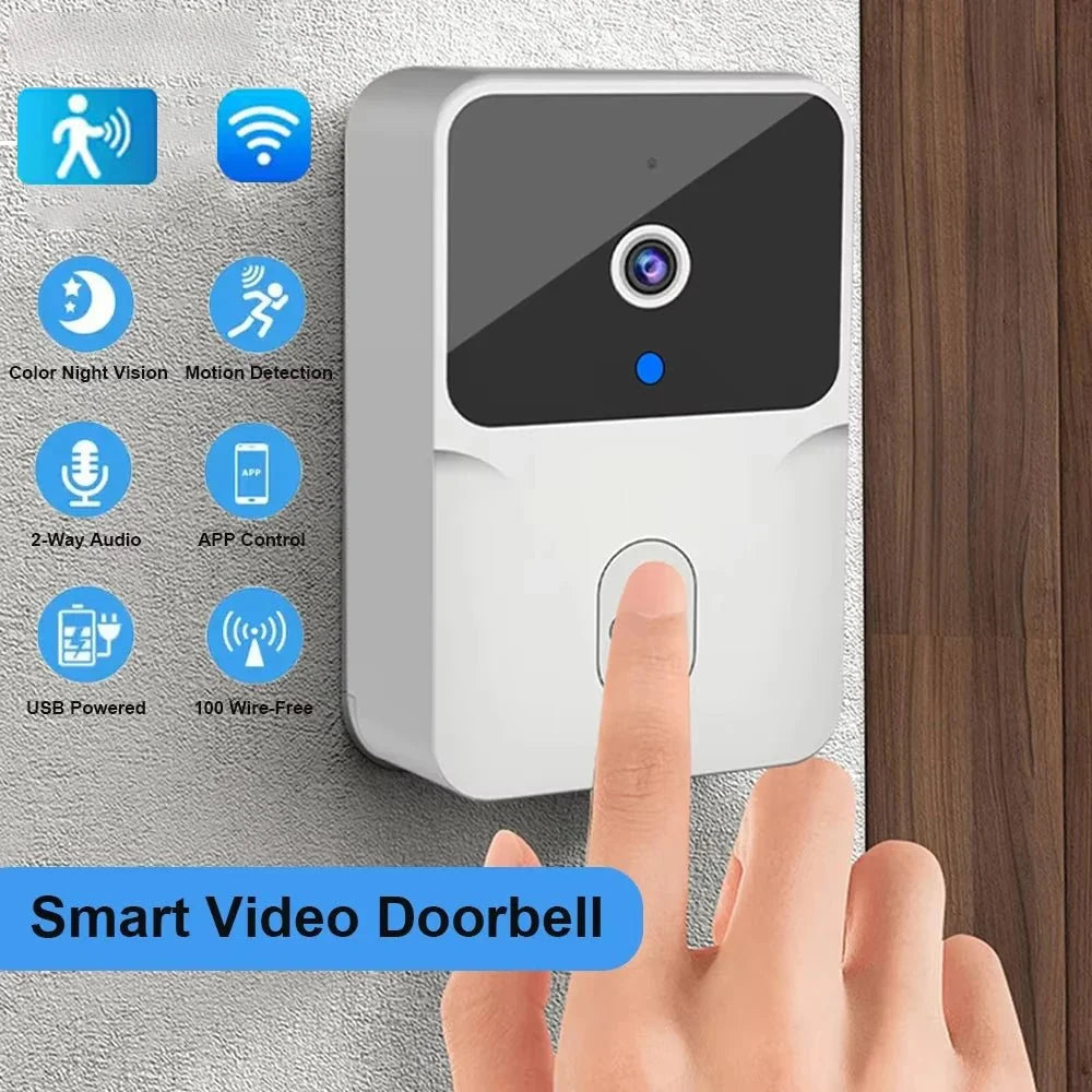 2026 Wireless Smart Video Doorbell With 2 Way Audio - stepyours.com