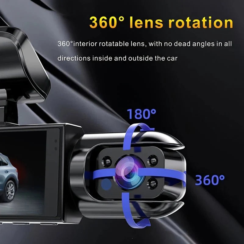 1080P WiFi Dual Dash Cam Front Inside Car with IR Night Vision Loop Recording - stepyours.com
