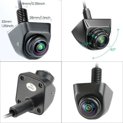 GreenYi 170 Degree AHD Car Rear View Camera Mini Fisheye 360 Degree Night Vision - stepyours.com
