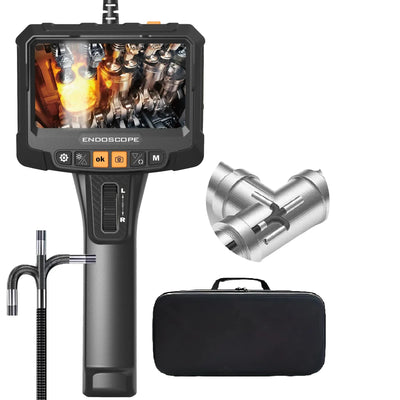 Lafoch S10 360 Rotating Dual Lens Endoscope - 3.9mm Probe, 5 - Inch IPS Display - stepyours.com