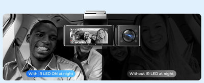 AZDOME M550 Pro 4K Dash Cam WiFi GPS Night Vision Parking Monitor Rear Camera - stepyours.com