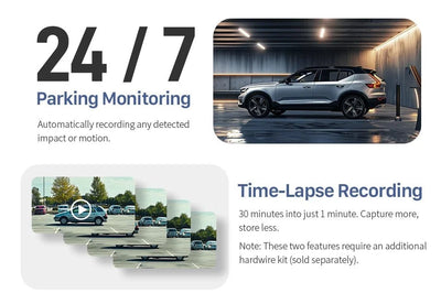 Kawa Mini 3 Pro 2K Car Dash Cam With WiFi App Voice Control Parking - stepyours.com