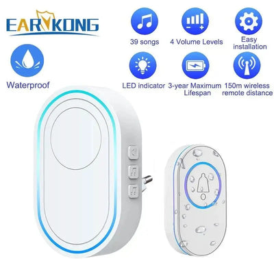 Intelligent Wireless Doorbell Waterproof 100m Range Camera - stepyours.com