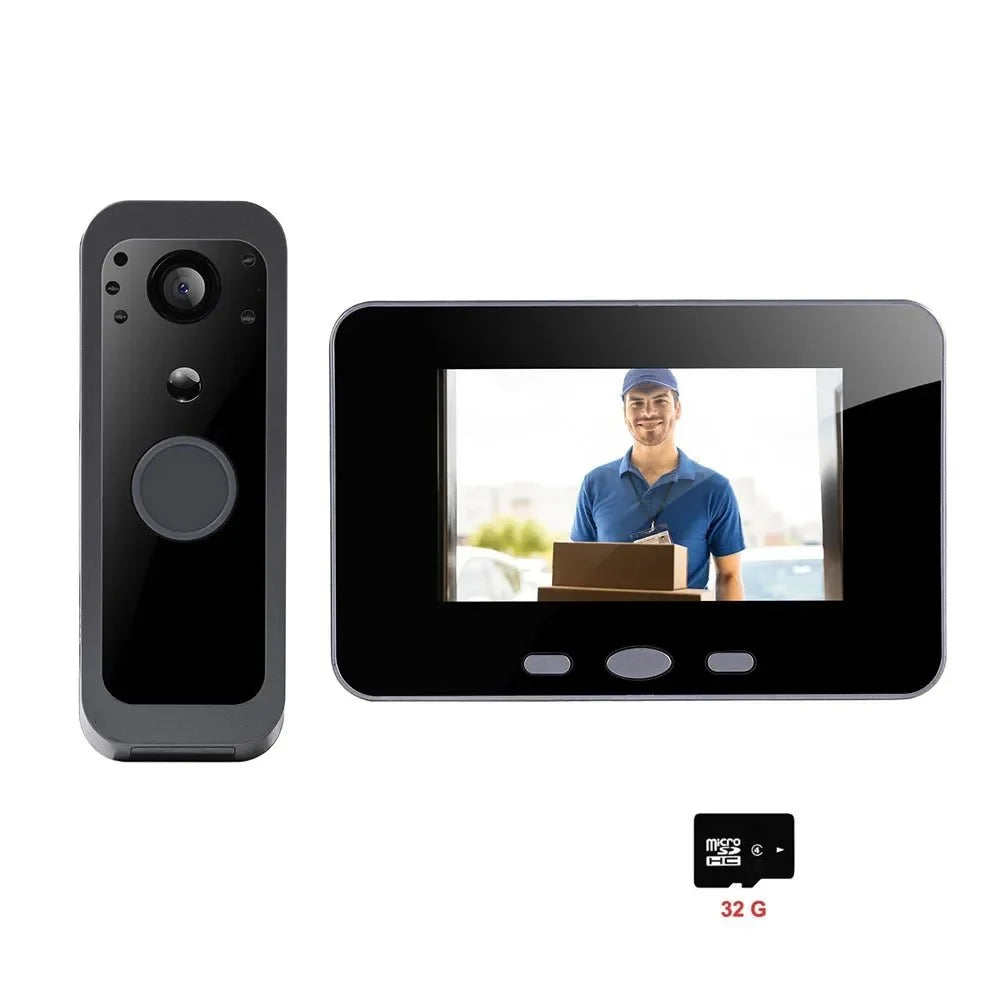 Tuya Wireless 2MP Video Doorbell With 5 Inch Indoor Monitor - stepyours.com