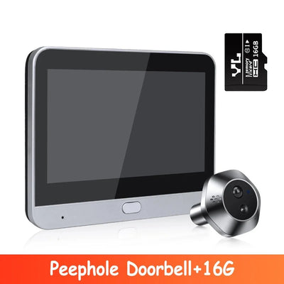 WSDCAM Mini WiFi Doorbell With Two Way Talk Peephole 1080P - stepyours.com