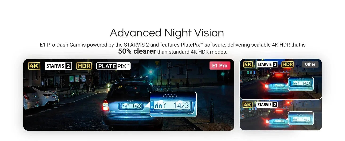Vantrue E1 Pro 4K Mini Dash Cam Starvis Night Vision HDR WiFi GPS 1TB - stepyours.com