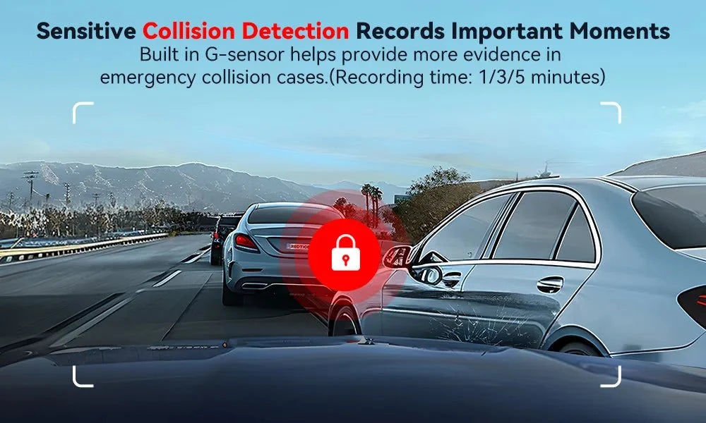 Redtiger A4 4K Dash Cam Front and Rear GPS and 5G WiFi Night Vision Parking - stepyours.com