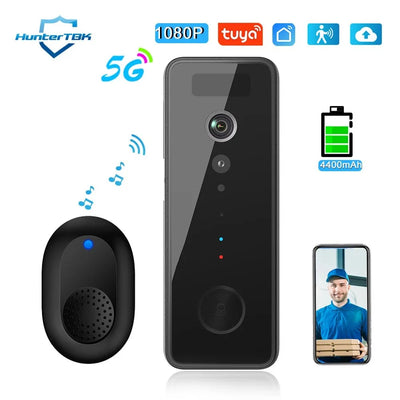 Dual Band 1080P Waterproof WiFi Video Doorbell Tuya App - stepyours.com