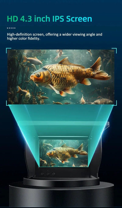 Dodosee 220 Degree Underwater Fishing Camera 1080P Night Vision LCD Fish Finder - stepyours.com