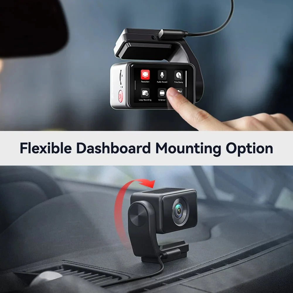 Redtiger A4 4K Dash Cam Front and Rear GPS and 5G WiFi Night Vision Parking - stepyours.com