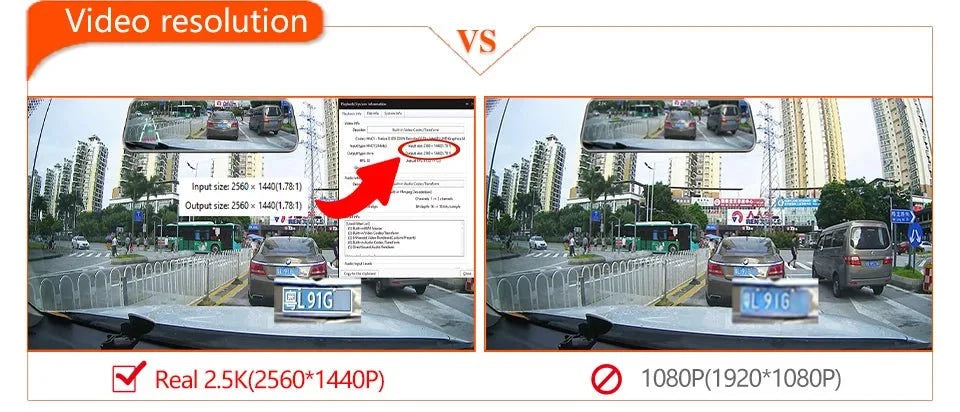ACCEO Car DVR 10 Inch Rear View Mirror Dash Cam With WiFi 2K Front 1080P Rear - stepyours.com