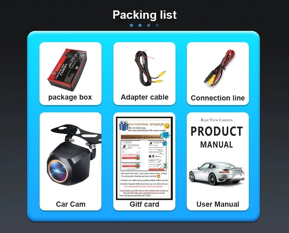 Nevegetor AHD 1080P Car Rear View Camera 170 Degree Fisheye Night Vision - stepyours.com