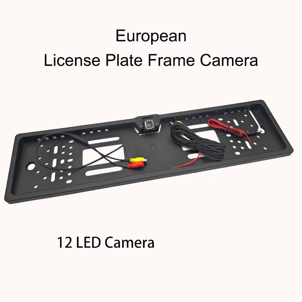 European LED License Plate Rearview Camera For Truck SUV Camper Night Vision - stepyours.com