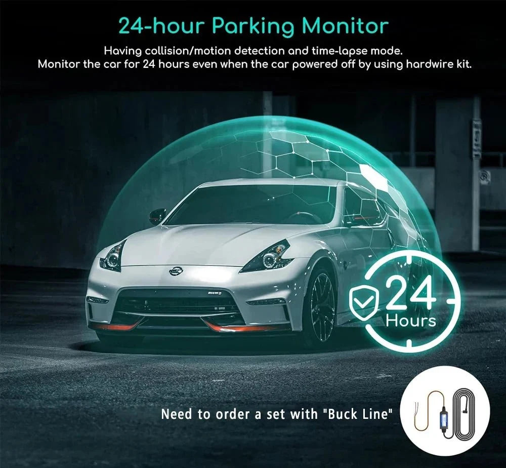 10 Inch 4K Dash Cam With CarPlay Android Auto GPS WiFi Rearview Mirror - stepyours.com