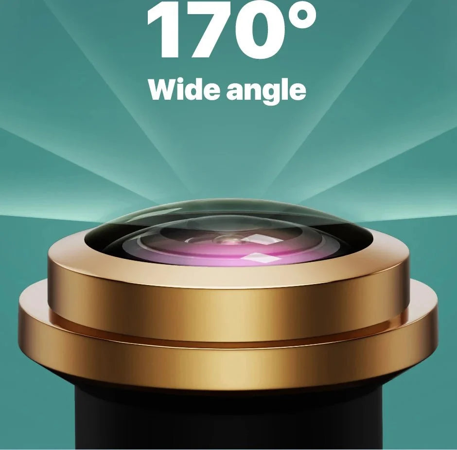 170 Degree Fisheye Rear View Camera Golden Lens Night Vision For Parking Safety - stepyours.com