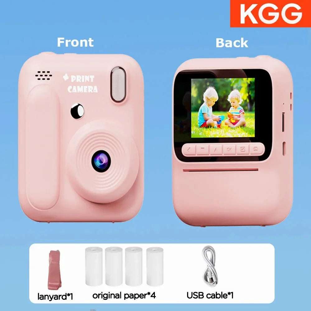 Color Printing Thermal Print Kids Instant Camera 32GB 1080P Digital Gift - stepyours.com