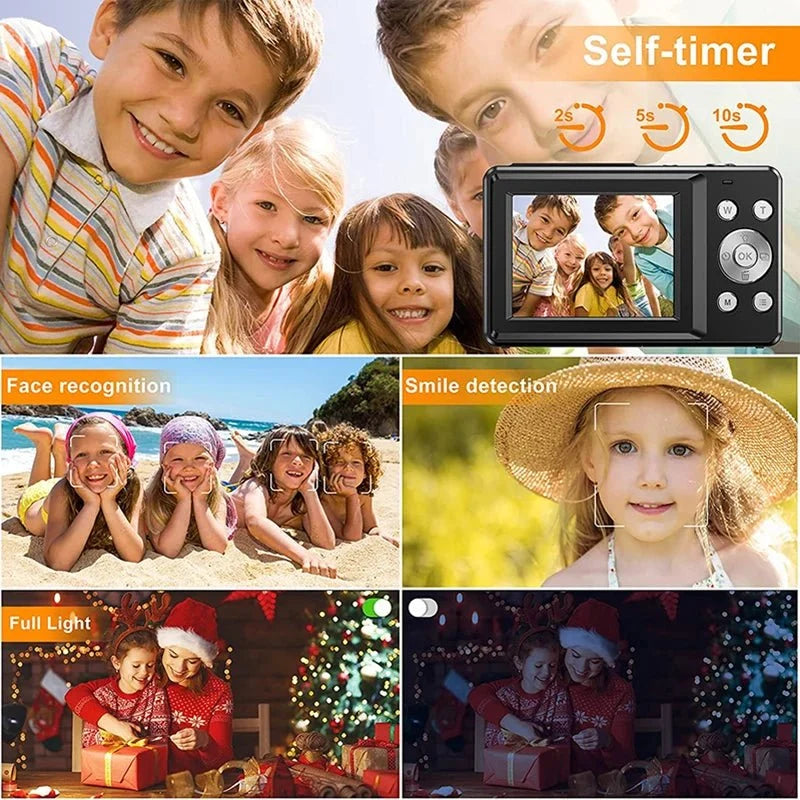 2024 Digital Camera 2.4 Inch 1080P Rechargeable For Kids Beginner Gift - stepyours.com