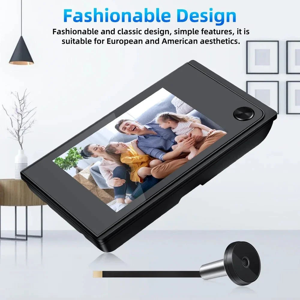 Awapow Door Peephole Camera 3.5 Inch LCD Viewer No WiFi - stepyours.com