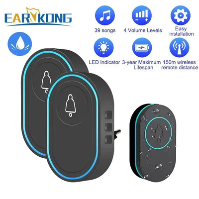 Intelligent Wireless Doorbell Waterproof 100m Range Camera - stepyours.com