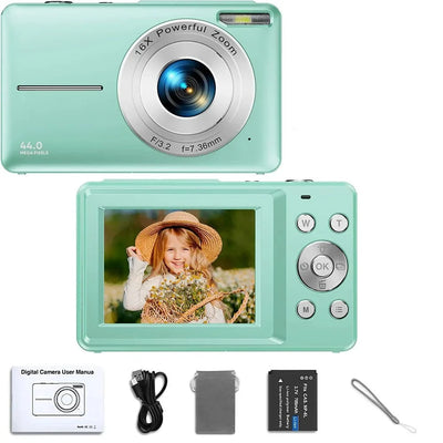 HD 1080P Kids Beginner Camera LCD 16X Zoom Compact Rechargeable - stepyours.com