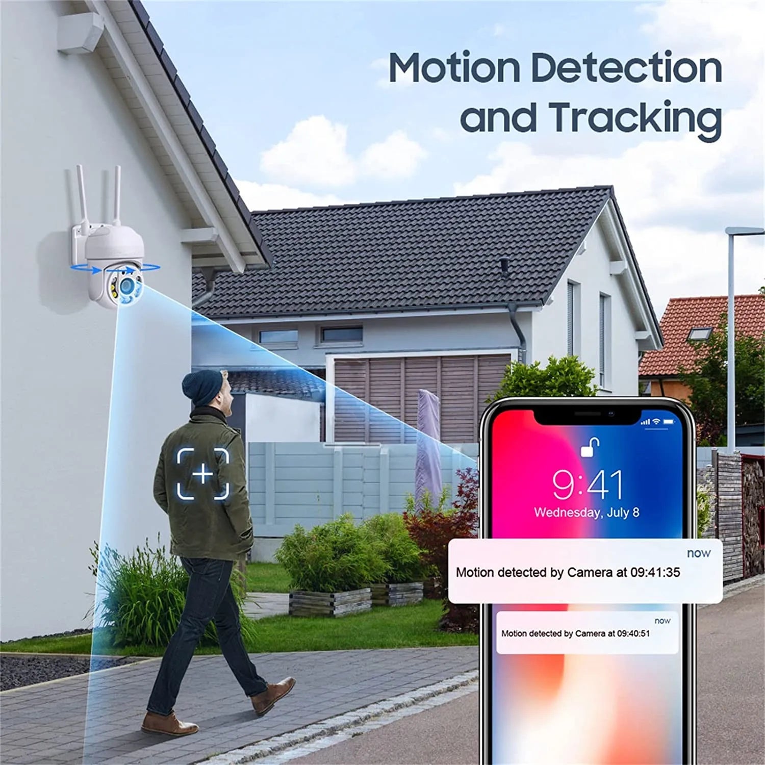 Tuya 4MP PTZ WiFi Outdoor Camera IP66 Weatherproof 5G Dual Band Security - stepyours.com
