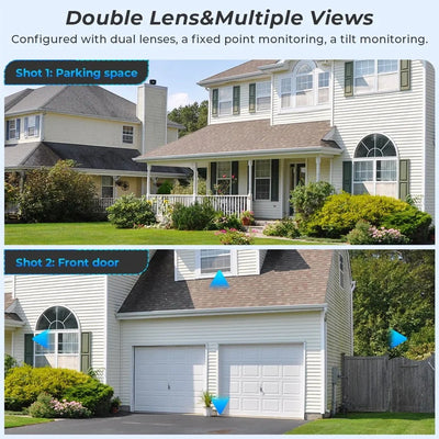 BESDER 4K 8MP WiFi Outdoor PTZ Camera Dual Lenses With Human Detection - stepyours.com
