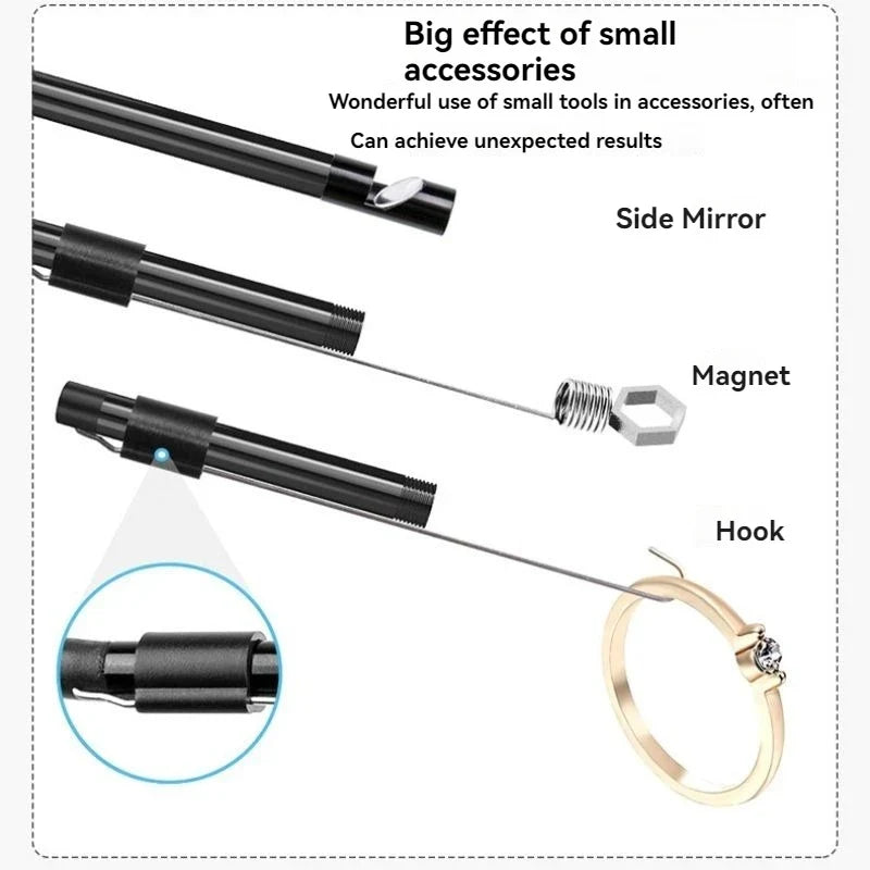 OllyMurs Type - C Android Endoscope IP67 Camera - 5.5 To 8mm 6 LED Borescope - stepyours.com