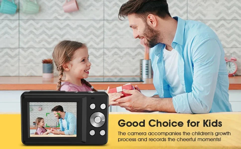 HD 1080P Kids Beginner Camera LCD 16X Zoom Compact Rechargeable - stepyours.com