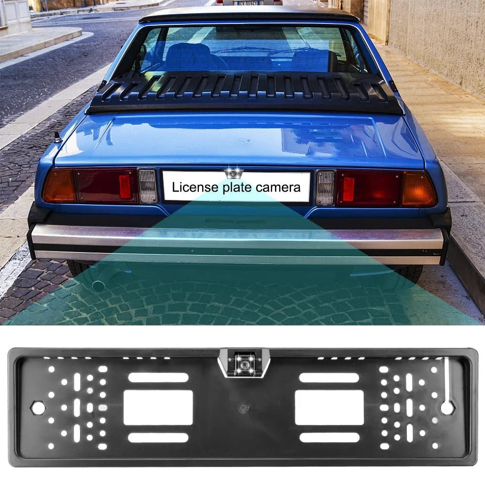 12V Car Rear View Camera 4 And 8 LED License Plate Holder Parking Sensor - stepyours.com
