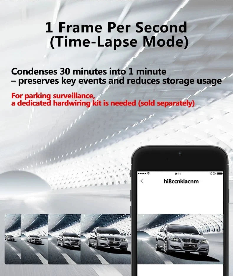 4K WiFi Dash Cam For Car Front Camera 24H Parking Monitor Black Box - stepyours.com