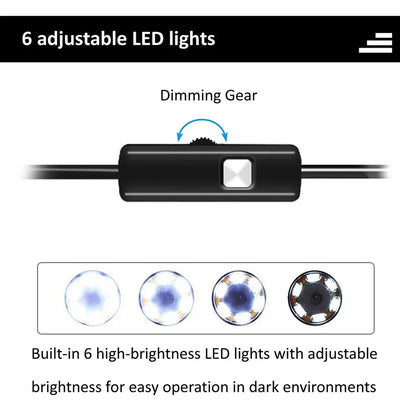 Practical 7mm Android Endoscope 3 In 1 USB Type C Borescope Waterproof Hooks - stepyours.com